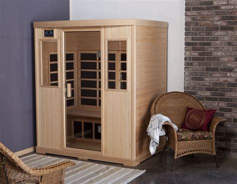 Radiant health saunas - The Luxury Size SaunaRay is a 3 person infrared sauna that is almost 6′ long inside, at this size most people can lay flat out on the bench and relax. More about SR3. SR4. Family Size. When ordering the 220-volt saunas, most people get this one. It is deep enough for an “L” shaped bench that allows two people to face each other, or three ...